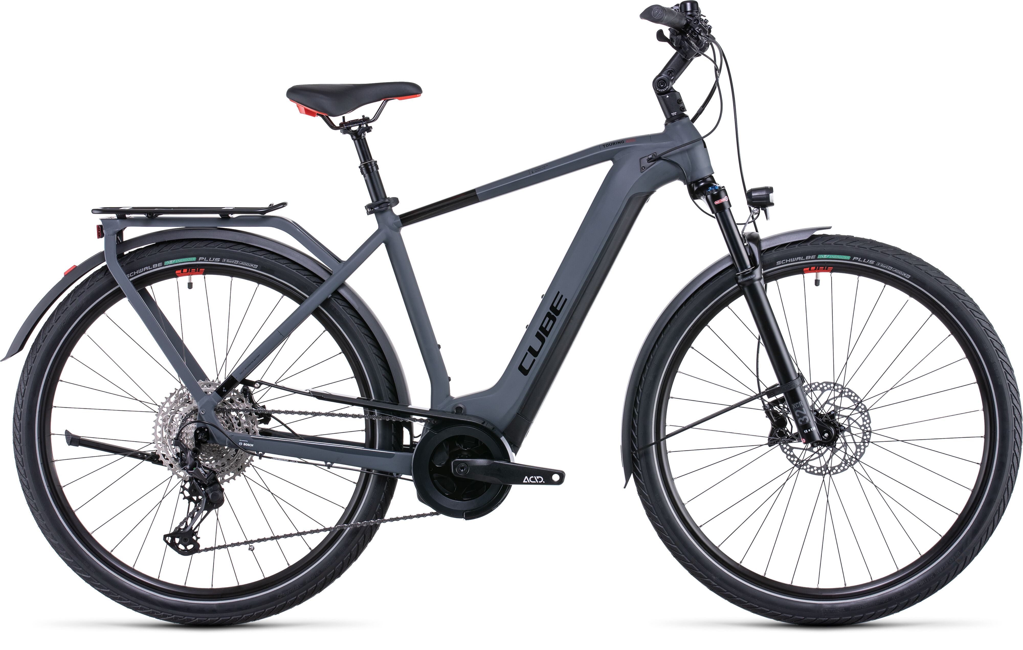 Cube Touring Hybrid EXC 500 grey´n´red