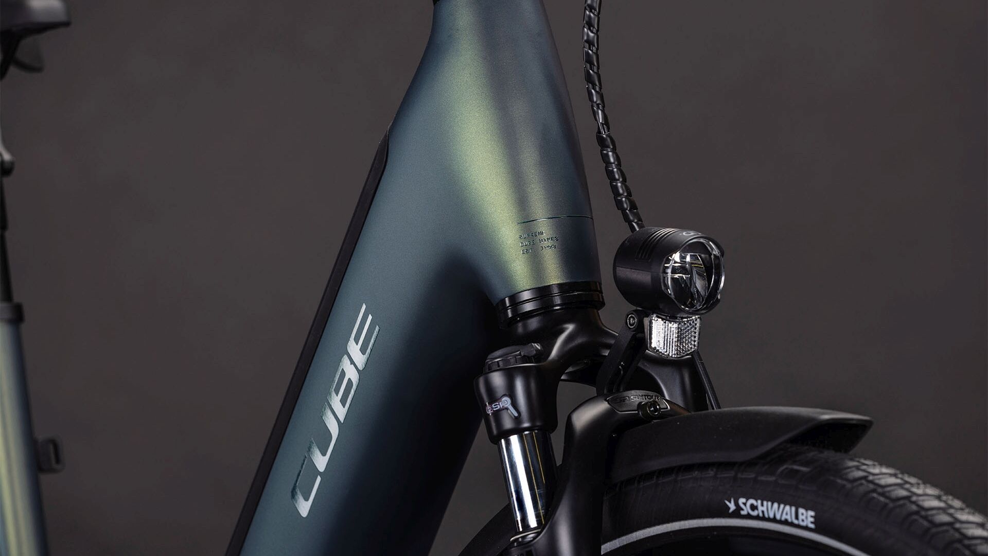 Cube Supreme RT Hybrid Comfort EXC 600 sagebrushgreen´n´prism UN3556 Fahrzeug mit Antrieb durch Lithium-Ionen- Batterien. Transport nach SV 388 und 666 ADR.