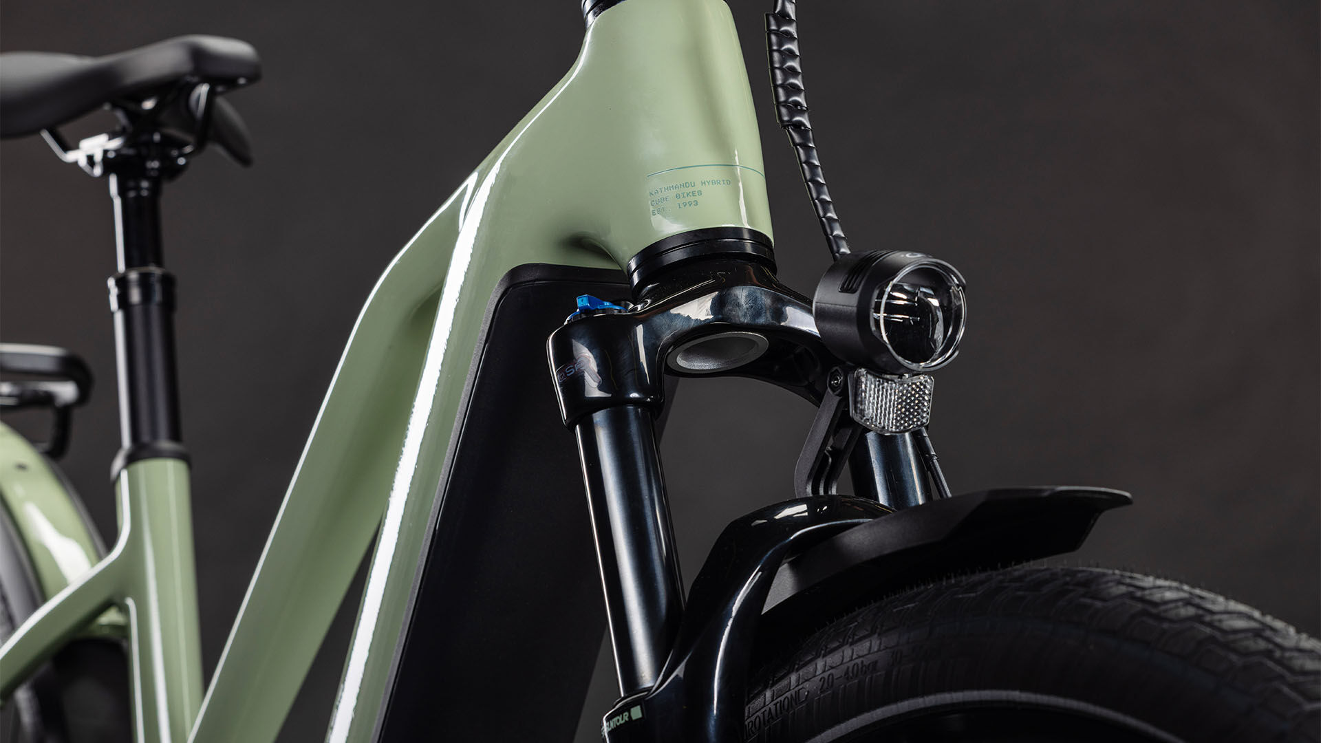 Cube Kathmandu Hybrid ONE 800 pea´n´green UN3556 Fahrzeug mit Antrieb durch Lithium-Ionen- Batterien. Transport nach SV 388 und 666 ADR.