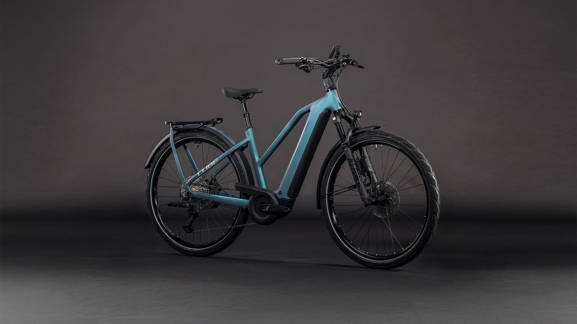 Cube Kathmandu Hybrid EXC 800 smaragdgrey´n´prism UN3556 Fahrzeug mit Antrieb durch Lithium-Ionen- Batterien. Transport nach SV 388 und 666 ADR.