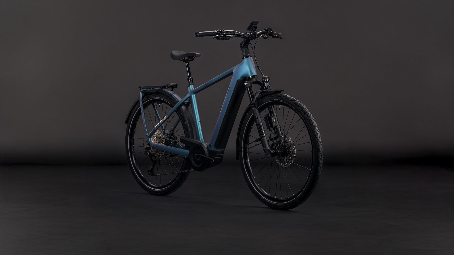 Cube Kathmandu Hybrid EXC 800 smaragdgrey´n´prism UN3556 Fahrzeug mit Antrieb durch Lithium-Ionen- Batterien. Transport nach SV 388 und 666 ADR.