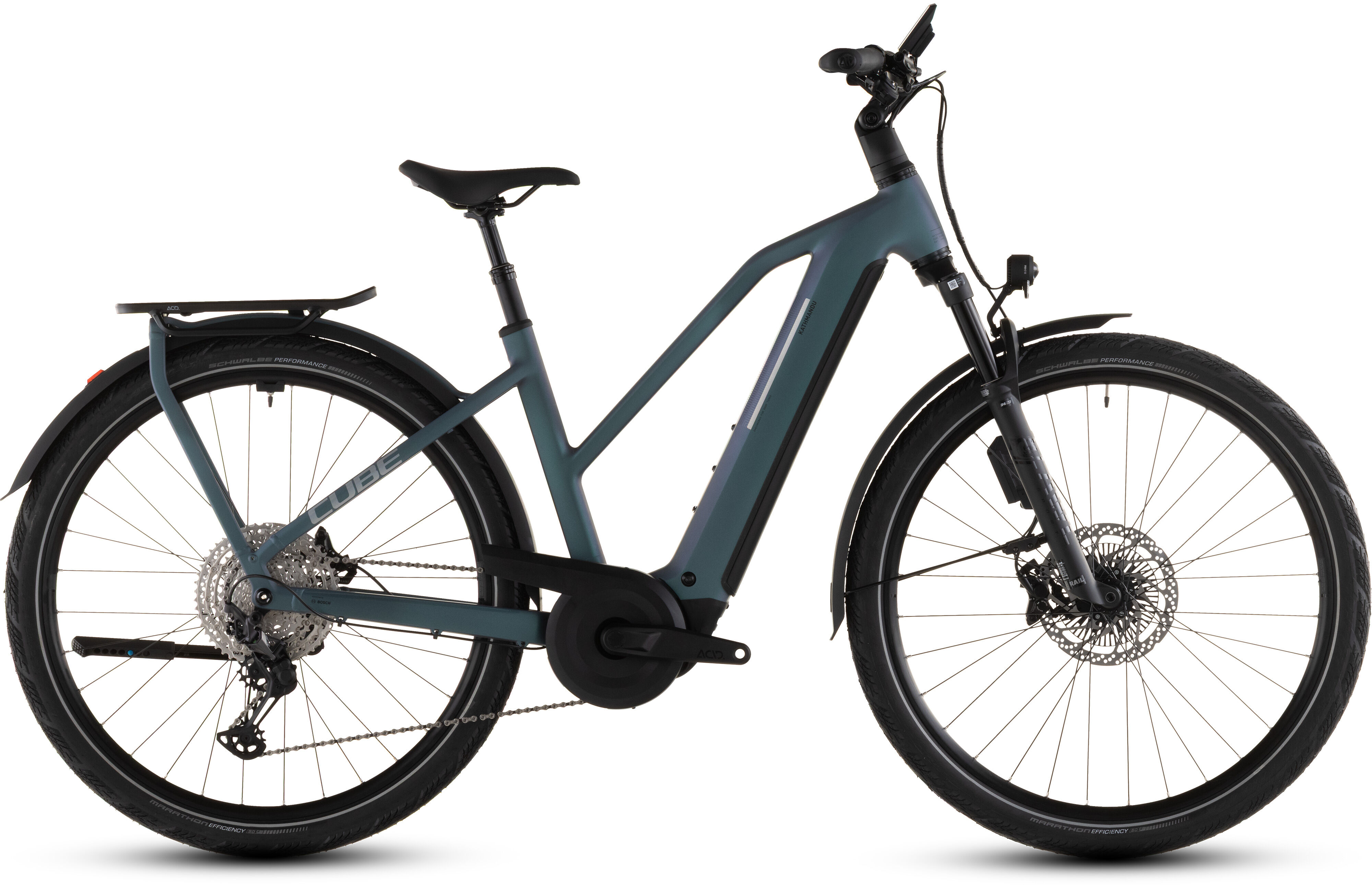 Cube Kathmandu Hybrid EXC 800 smaragdgrey´n´prism UN3556 Fahrzeug mit Antrieb durch Lithium-Ionen- Batterien. Transport nach SV 388 und 666 ADR.
