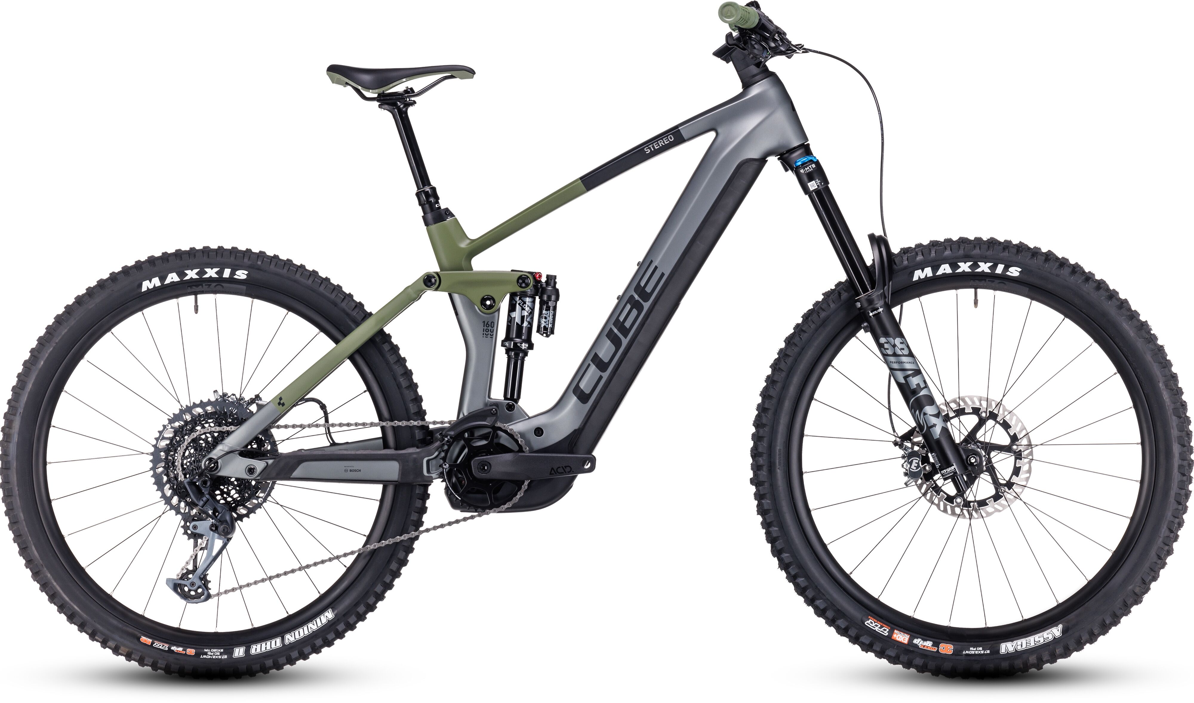 Cube Stereo Hybrid 160 HPC TM 750 27.5 flashgrey´n´olive